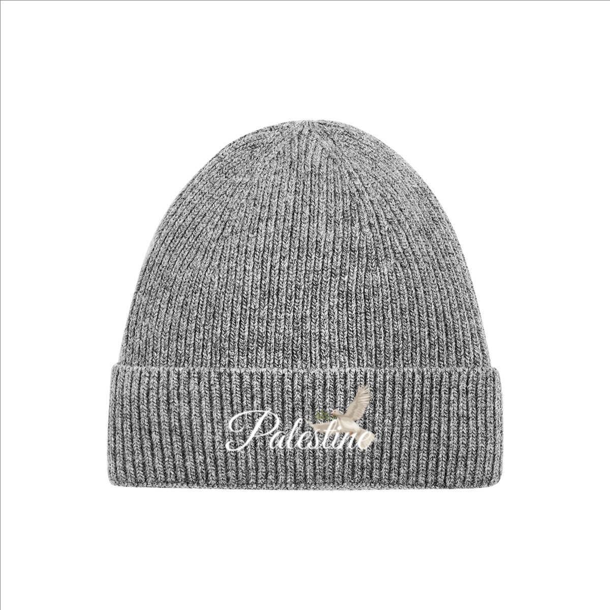 Palestine Dove Embroidered Beanie