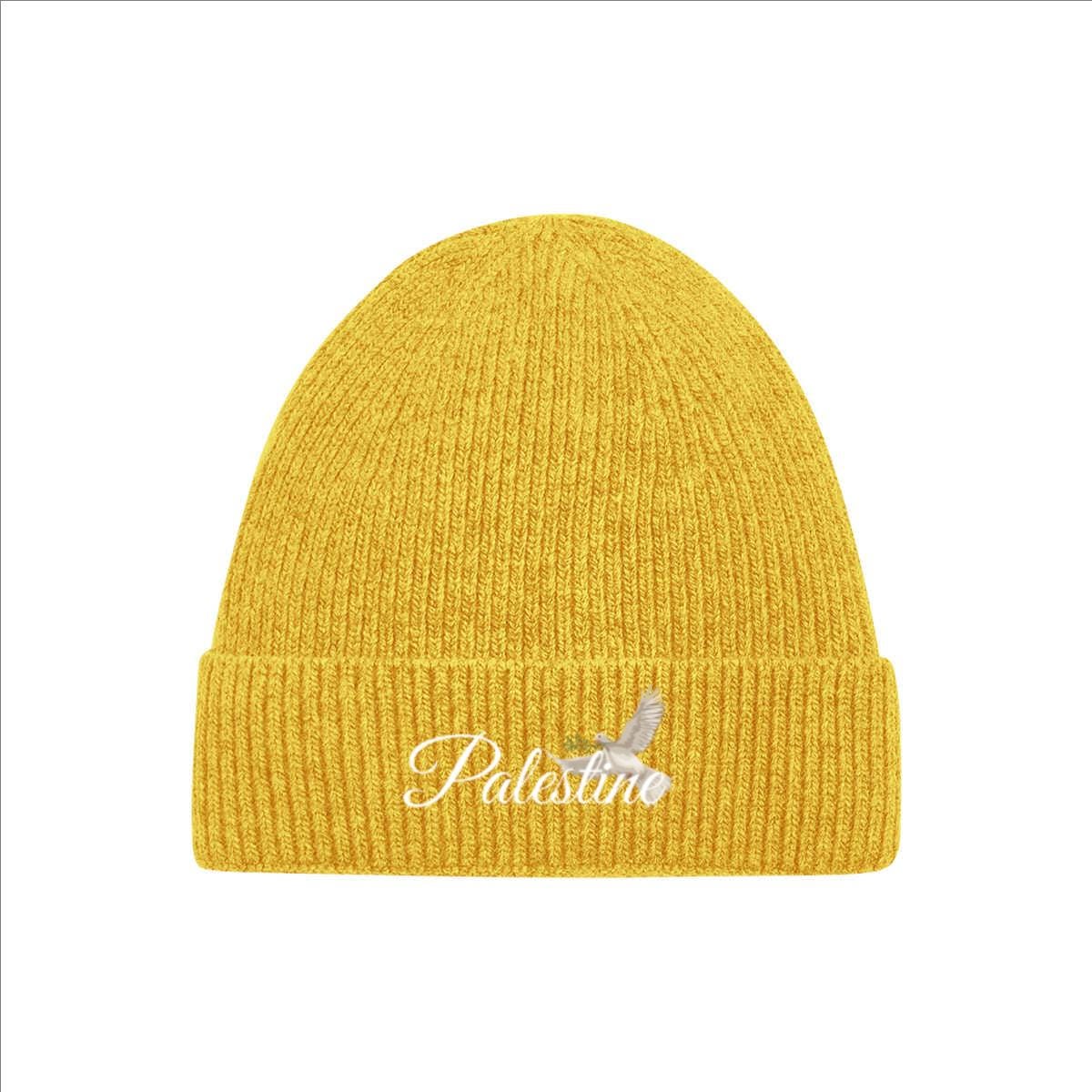 Palestine Dove Embroidered Beanie