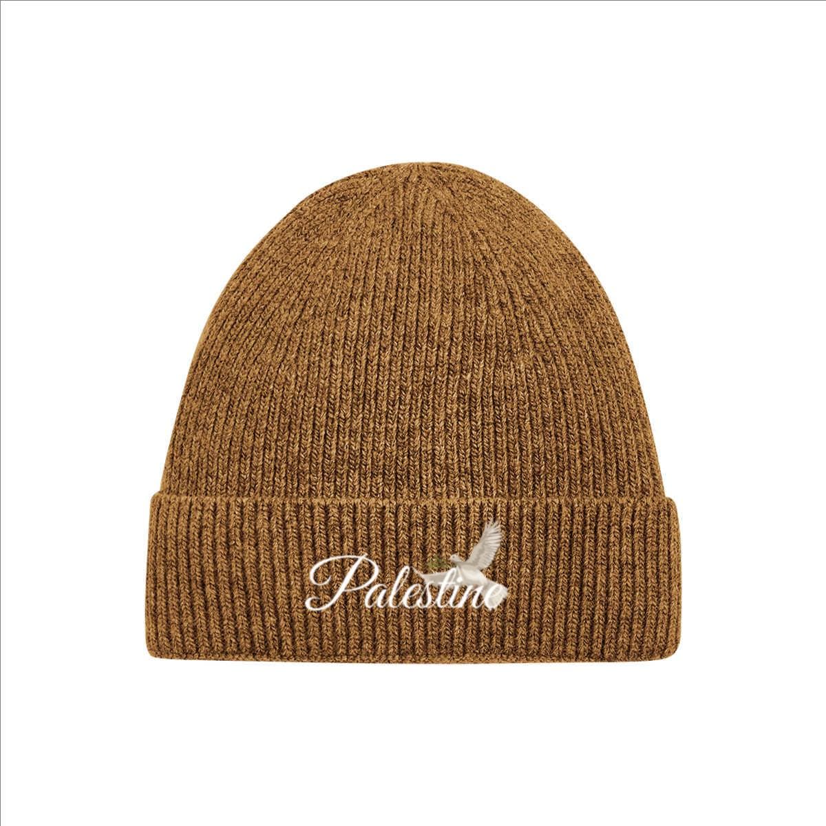 Palestine Dove Embroidered Beanie