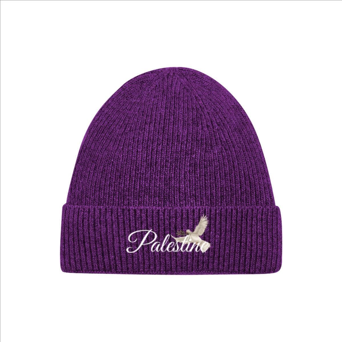 Palestine Dove Embroidered Beanie