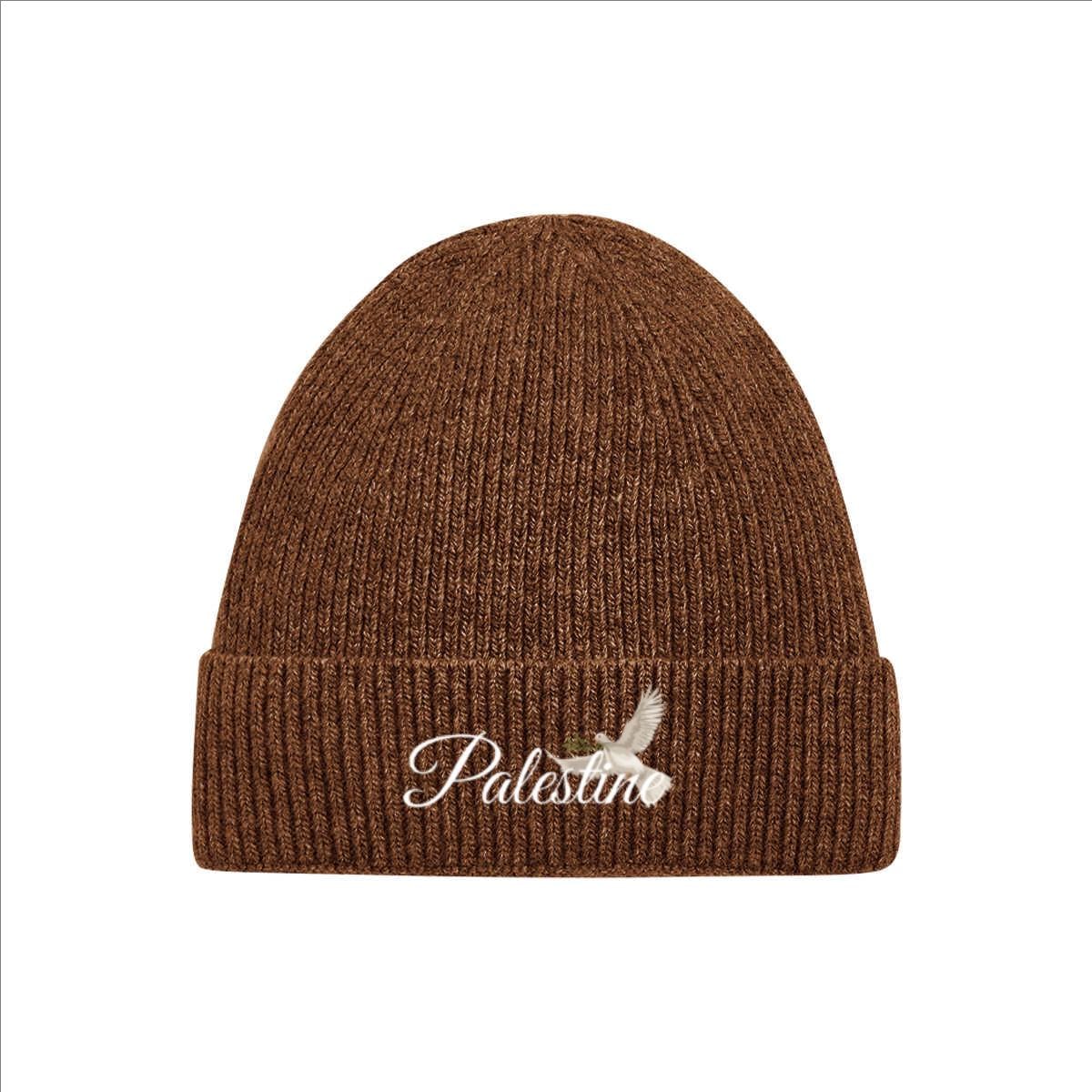 Palestine Dove Embroidered Beanie