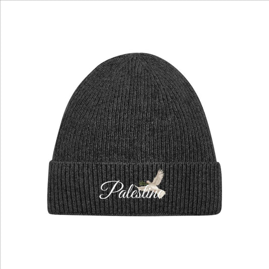 Palestine Dove Embroidered Beanie