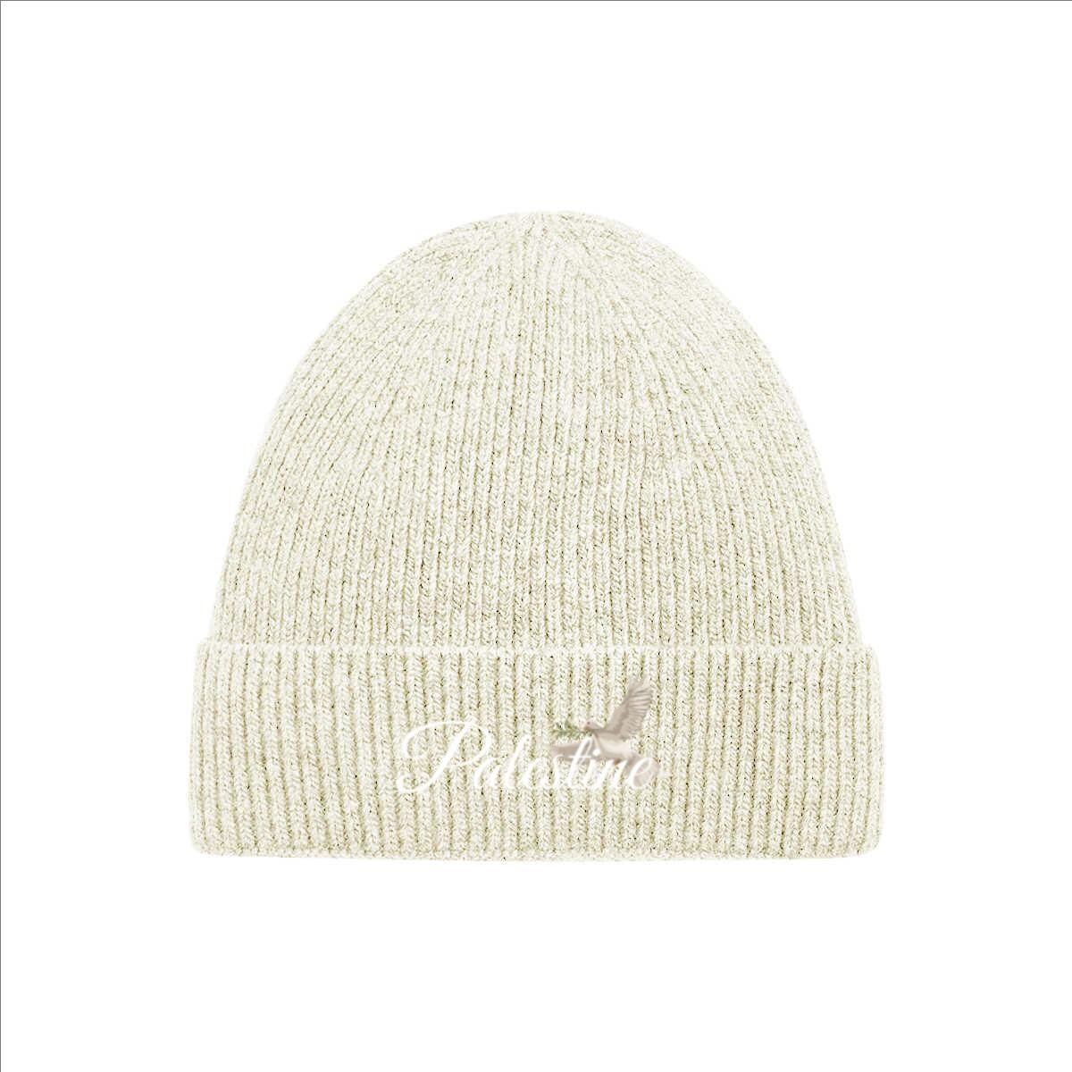 Palestine Dove Embroidered Beanie
