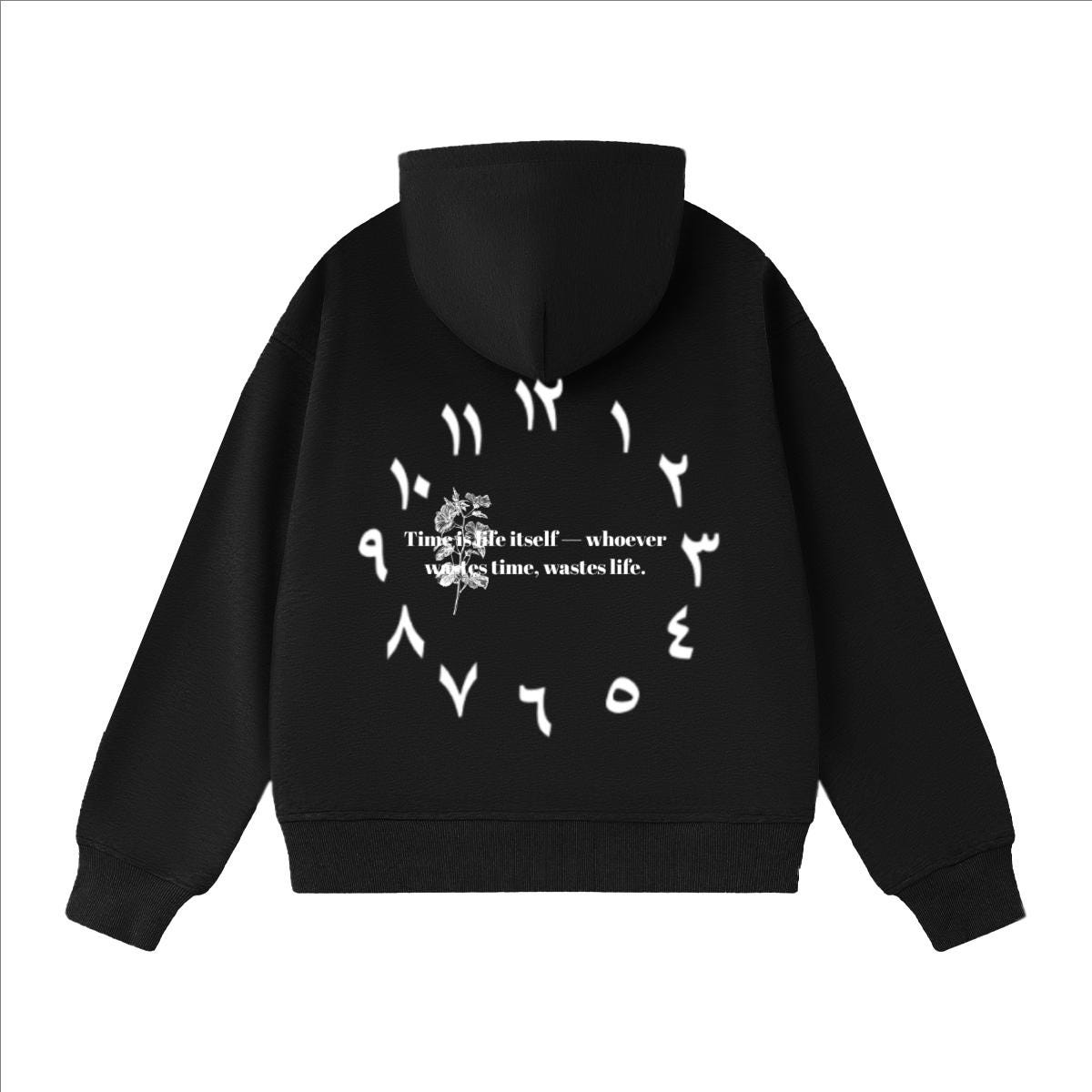 Sabr Cropped Hoodie: Heavyweight Comfort - Patience & Peace